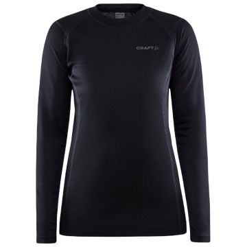 Craft Core Warm Baselayer Tee dames undershirt ls-Black-S